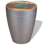 vidaXL Tabouret aviateur Bois de récupération massif