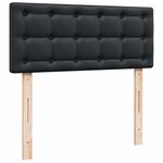 VidaXL Cadre de lit ottoman avec matelas noir 120x200 cm similicuir