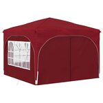 vidaXL Tente de fête pop-up 290 x 290 x 245 cm Bordeaux