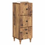 vidaXL Armoire à tiroirs Bois ancien 33 x 34 5 x 90 cm