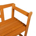 vidaXL Banc extérieur Marron 119 x 76 x 44cm Bois de pin massif