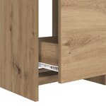 vidaXL Meuble sous lavabo de salle de bain Chêne artisanal