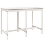 vidaXL Ensemble de bar de jardin 7 Pièces blanc bois de pin massif