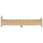 vidaXL Cadre de lit sans matelas chêne sonoma 75x190 cm