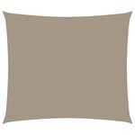 vidaXL Voile de parasol tissu oxford rectangulaire 2 5x3 m taupe