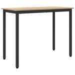 vidaXL table Chêne Sonoma 100 x 50 x 76 5 cm