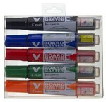 Etui 5 Marqueur Tableau blanc Begreen V-board Master Pointe Moyenne Biseautée Assortis PILOT