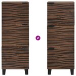 vidaXL Highboard Marron 40 x 33 x 110 cm bois de manguier massif