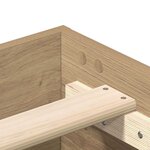 vidaXL Cadre de lit sans matelas chêne artisanal 150x200 cm