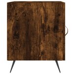 vidaXL Tables de chevet 2 Pièces chêne fumé 40x40x50 cm bois d'ingénierie