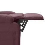 vidaXL Fauteuil électrique de massage Violet Tissu