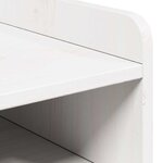 vidaXL Table de chevet avec tiroir 2 Pièces Blanc 38 x 36 x 29 5 cm