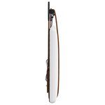 vidaXL Tête de lit suspendue Avec lumière LED Blanc PU antique