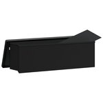 vidaXL Banc de rangement pliable noir PVC