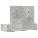 vidaXL Table de Toilette Gris 100 x 40 x 70 cm Bois d'ingénierie