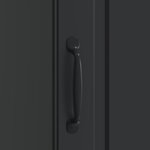 vidaXL Cabinet de chevet 2 Pièces Noir 43 x 34 5 x 47 cm