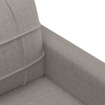 vidaXL Ensemble de canapés 4 Pièces avec coussins Taupe Tissu