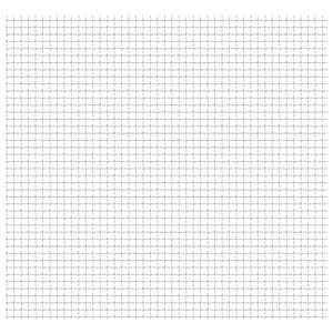 vidaXL Clôture de jardin sertie Acier inoxydable 50x50 cm 31x31x3 mm
