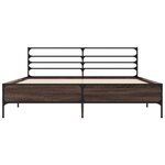 vidaXL Cadre de lit sans matelas chêne marron 160x200 cm