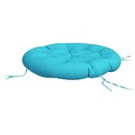 vidaXL Coussin rond turquoise Ø 100 x11 cm tissu oxford