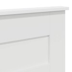 vidaXL Tête de lit Blanc 200 cm Bois d'ingénierie