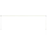 vidaXL Auvent rétractable 400x150 cm Crème