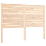 vidaXL Cadre de lit avec tête de lit 120x200 cm bois massif