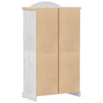 vidaXL Garde-robe Corona blanc 102x52x186 cm bois de pin massif