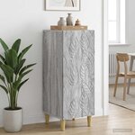 vidaXL Buffet Sonoma gris 33 x 34 5 x 90 cm Bois d'ingénierie