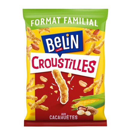 Belin Croustilles aux Cacahuètes Format Famiial 138g (lot de 10)