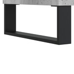 vidaXL Armoire à disques gris béton 74 5x38x48 cm bois d'ingénierie