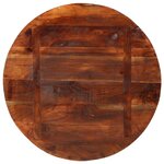 vidaXL Dessus de table Ø 70x2 5 cm rond bois massif de récupération
