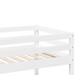 vidaXL Lit superposé Blanc 80x200 cm Bois de pin massif
