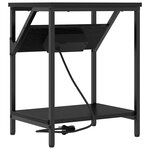 vidaXL Armoires de chevet 2 Pièces Chêne noir 38 x 30 x 48 cm
