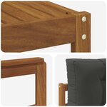 vidaXL Ensemble de canapés d'extérieur 7 pc Naturel et Anthracite