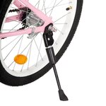 vidaXL Vélo enfant avec porte-bagages avant 18 pouces Rose et noir