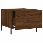 vidaXL Tables basses 2 Pièces chêne marron 50x50x40 cm bois d'ingénierie