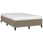 vidaXL Cadre de lit taupe 120x190 cm tissu
