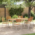 vidaXL Ensemble de salle à manger pour jardin 7 Pièces