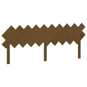 vidaXL Tête de lit Marron miel 196x3x80 5 cm Bois massif de pin