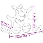 vidaXL Casier à vin pour 6 bouteilles 35x18x25 5 cm bambou