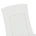 vidaXL Chaises inclinables de jardin 2 Pièces Plastique Blanc