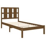 vidaXL Cadre de lit Marron miel Bois de pin massif 100x200 cm