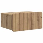 vidaXL Cabinet de chevet mural 2 pc Chêne artisanal 49 x 34 5 x 24 cm