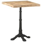 vidaXL Table de bistro 60x60x77 cm Bois de manguier brut