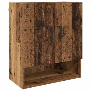 vidaXL Meuble mural Vieux bois 60 x 31 x 70 cm Bois d'ingénierie