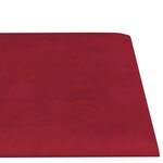 vidaXL Panneaux muraux 12 Pièces Rouge bordeaux 60x15 cm Velours 1 08 m²
