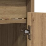 vidaXL Meuble TV Marron 182 x 34 x 50 cm Bois d'ingénierie