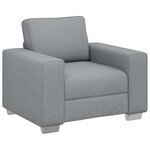 vidaXL Chaise de salon gris clair - 59 cm en tissu