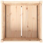 vidaXL Jardinière d'extérieur 70x70x70 cm bois de pin massif